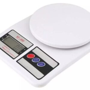 Balanza de cocina blanca