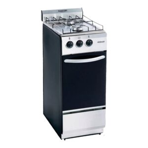 Cocina Martiri Kitchenette Inox a gas 2 hornallas acero inoxidable puerta con visor