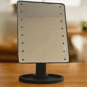 Espejo con luz led rectangular con base