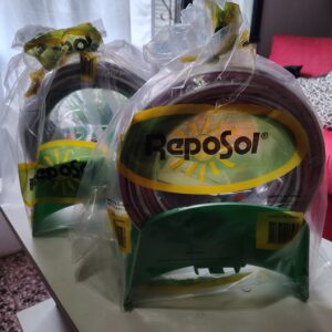 Manguera 15 mts de 1/2 con picos y soporte