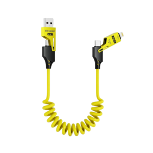 Cable 4 en 1 enrrulado