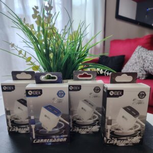 Cargador con cable 2 entradas USB