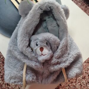 Gorro con tapaboca peluche